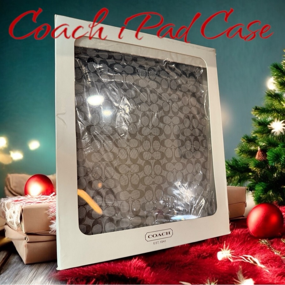 Coach Signature Monogram IPad Protective Case